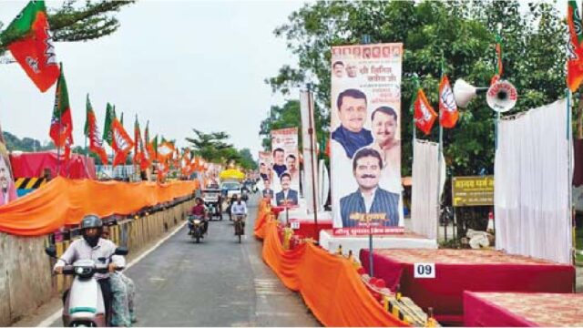 100 मंचों से होगा भाजपा के राष्ट्रीय अध्यक्ष का स्वागत कटआउट और बैनर विमानतल परिसर से लेकर सुपर कारिडोर तक लगे