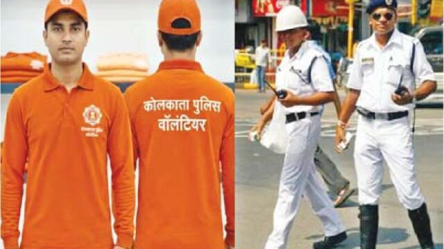 बंगाल की दुर्गा पूजा में अब भगवा सुरक्षाकर्मी