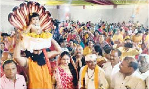 भाजपाइयों ने कृष्ण जन्मोत्सव पर उठाया भक्ति लाभ