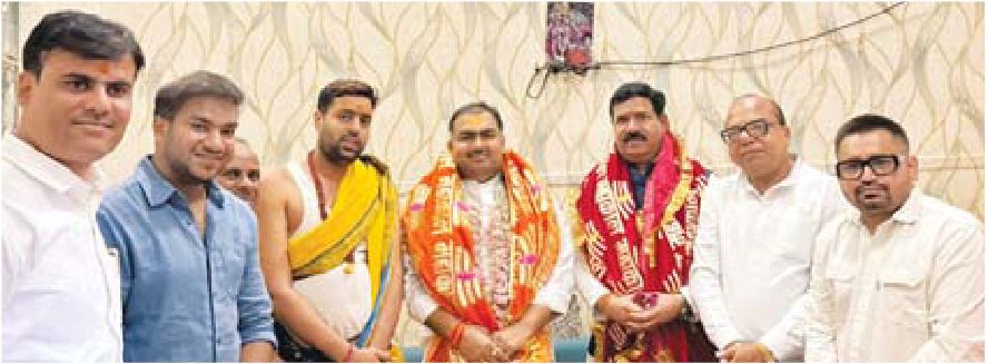 भाजपा प्रदेश संगठन मंत्री का स्वागत करने उज्जैन पहुंचे