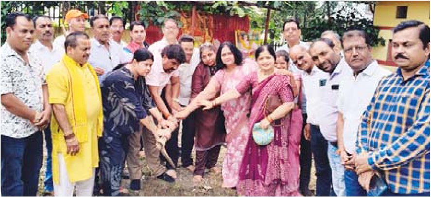 ब्राह्मण समाजजनों ने किया भूमिपूजन
