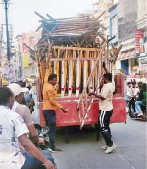 कल दिन भर चला बेरिकेटिंग उठाने का अभियान