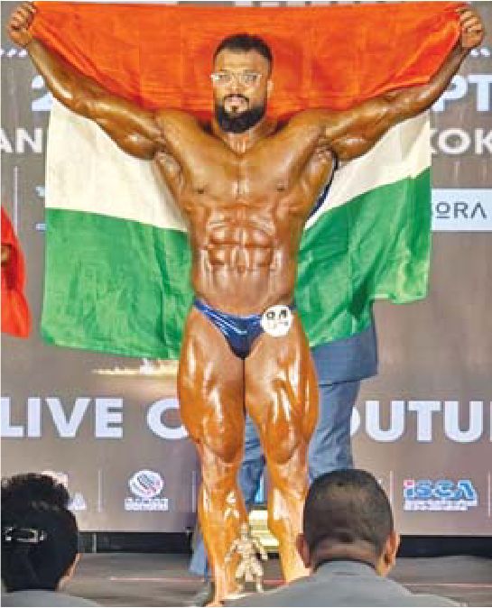 एशियाई बॉडी बिल्डिंग स्पर्धा में मप्र के बॉडी बिल्डर छाए रोहित जेठवा को गोल्डन सम्मान थाईलैंड में लहराया तिरंगा