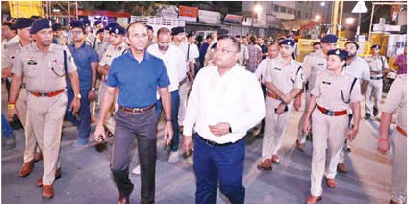 झांकी मार्ग का निरीक्षण किया