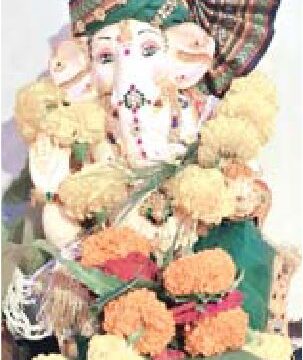 महादेव मंदिर में गणेश स्थापना