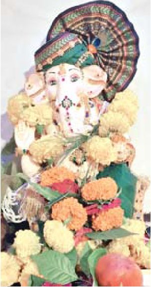 महादेव मंदिर में गणेश स्थापना