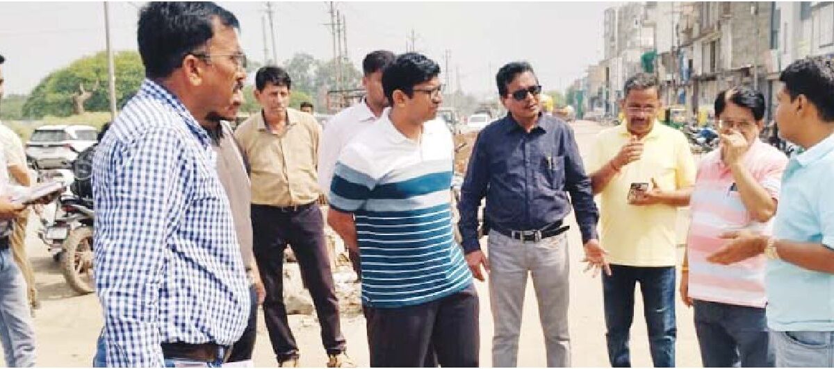 मास्टर प्लान सड़कों को भी देखा, सड़क निर्माण में बाधक पेड़ को ट्रांसप्लांट करने के दिये निर्देश