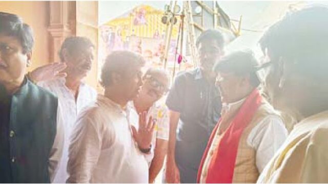 मंत्री पहुंचे संस्कार शिविर स्थल