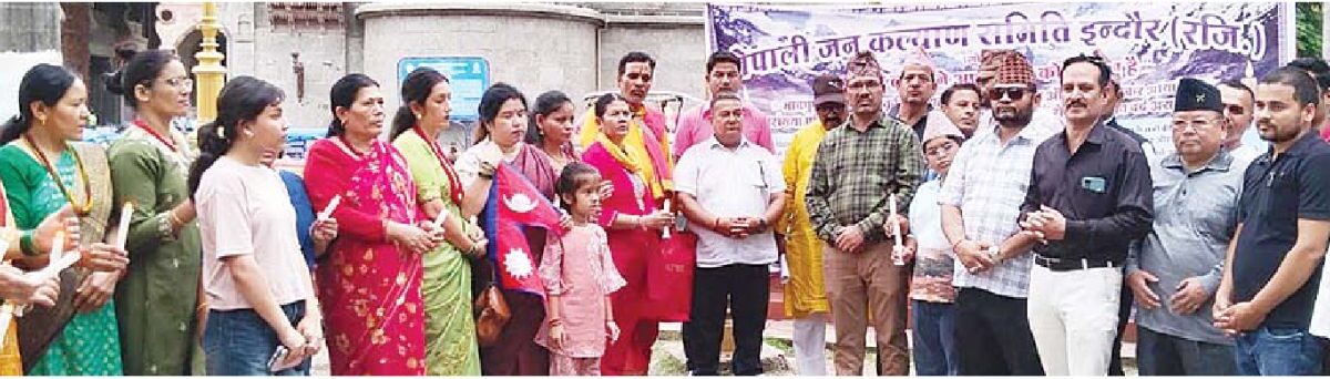 नेपाली समिति ने किया बाढ़ राहत के लिए सेवा कार्य