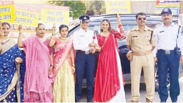 नो कार डे पर संकल्प हस्ताक्षर अभियान 150 वालिंटर ने दिखाई जागरूकता