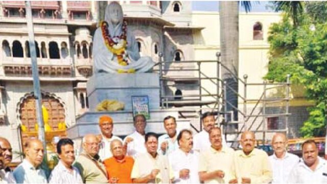 प्रधानमन्त्री के लिए चैतन्य भारत और गौसेवा भारती ने अहिल्या प्रतिमा की साक्षी में किया महामृत्युंजय जाप