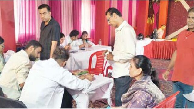 सेवा सेतु ने लगाया स्वास्थ्य शिविर