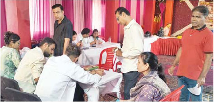 सेवा सेतु ने लगाया स्वास्थ्य शिविर