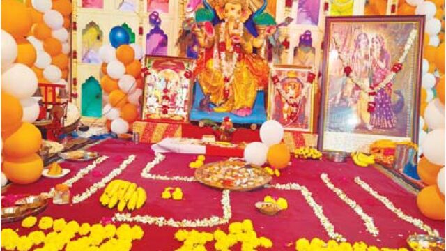 शंकर नगर में बप्पा के जयकारे