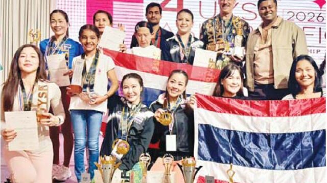 शरण्या ने थाईलैंड में योगासन स्पोर्ट्स चैंपियनशिप में जीते पदक
