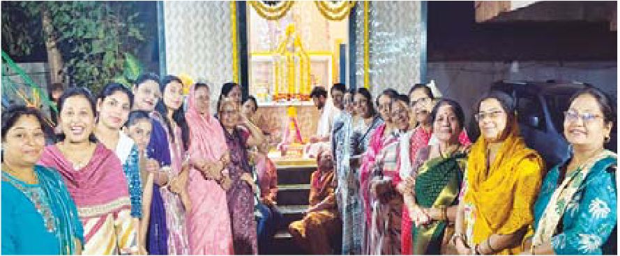 श्रीनाथ टॉवर में महाआरती
