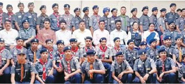 स्काउट गाइड और गाइडर ने दी सेवा