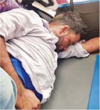 टीआई ने घायल को पहुंचाया अस्पताल
