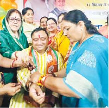 तिलक से बढ़ी नीलेश भारती की राजनैतिक ताकत, धार भाजपा कार्यालय में जुटा नेतृत्व