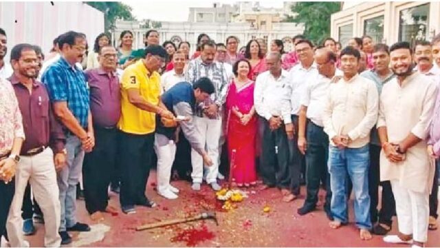 वैश्य परिचय सम्मेलन के लिए भूमिपूजन