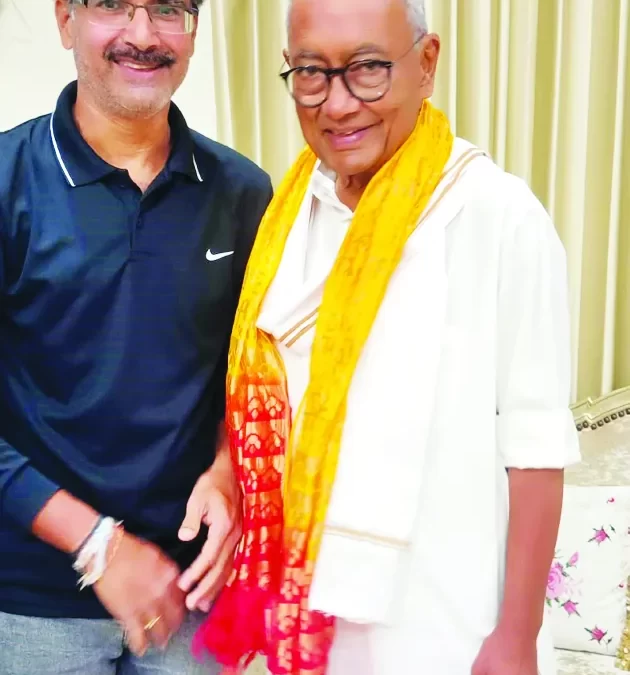 दिग्विजय सिंह का किया स्वागत