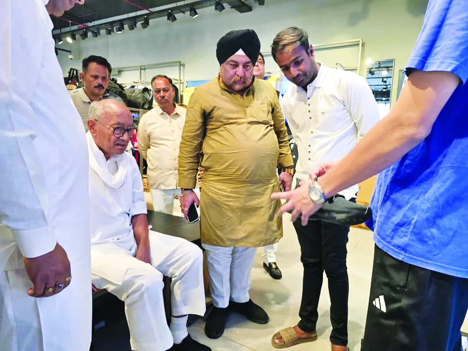 दिग्विजय सिंह का किया स्वागत