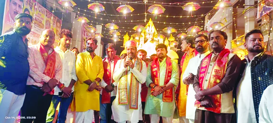 भाजपाइयों ने किया मातारानी का पूजन