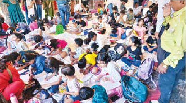 अग्रसेन ग्रुप की चित्रकला प्रतियोगिता