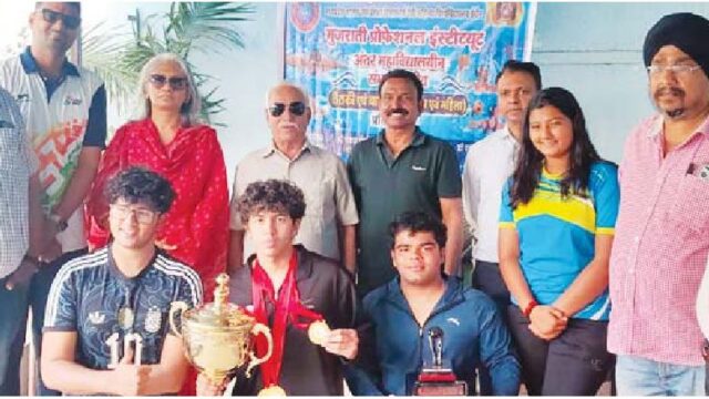 अंतर-महाविद्यालयीन एक्वेटिक्स प्रतियोगिता में प्रीति, सोहम, मानस का उम्दा प्रदर्शन