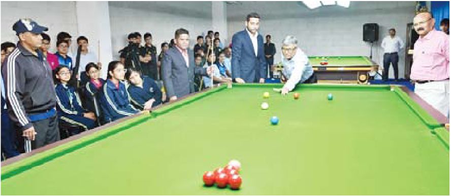 अंतरविद्यालयीन 6-रेड स्नूकर चैंपियनशिप का शुभारंभ