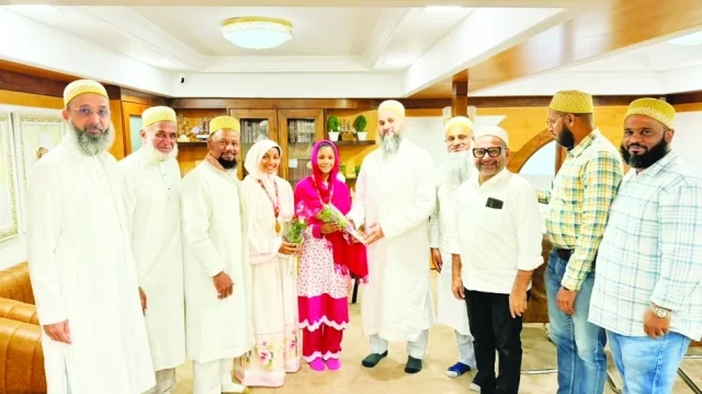 इंसीया और हावरा का बोहरा समाजजनों किया सम्मान