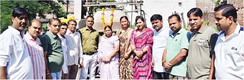 पार्षद के प्रयास से सीमेंटकरण कार्य प्रारंभ