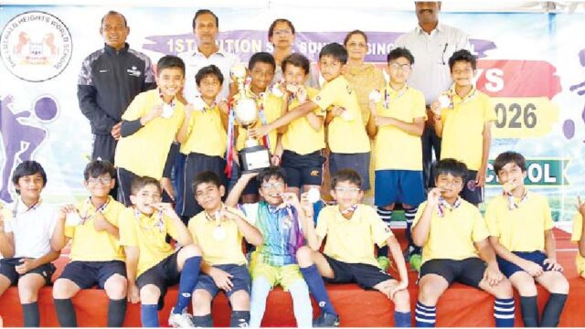 फुटबॉल में शौर्य के दो गोलों की बदौलत जीता खिताब
