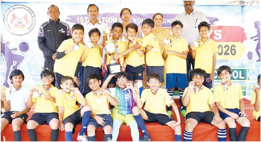 फुटबॉल में शौर्य के दो गोलों की बदौलत जीता खिताब
