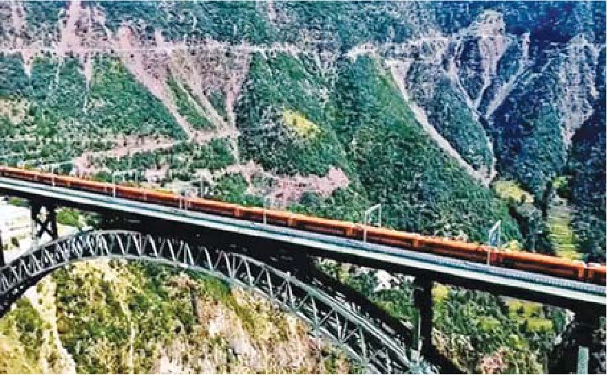 हिन्दुस्तान का कमाल, सबसे ऊंचे ब्रिज पर 100 किमी की रफ्तार से दौड़ी ट्रेन