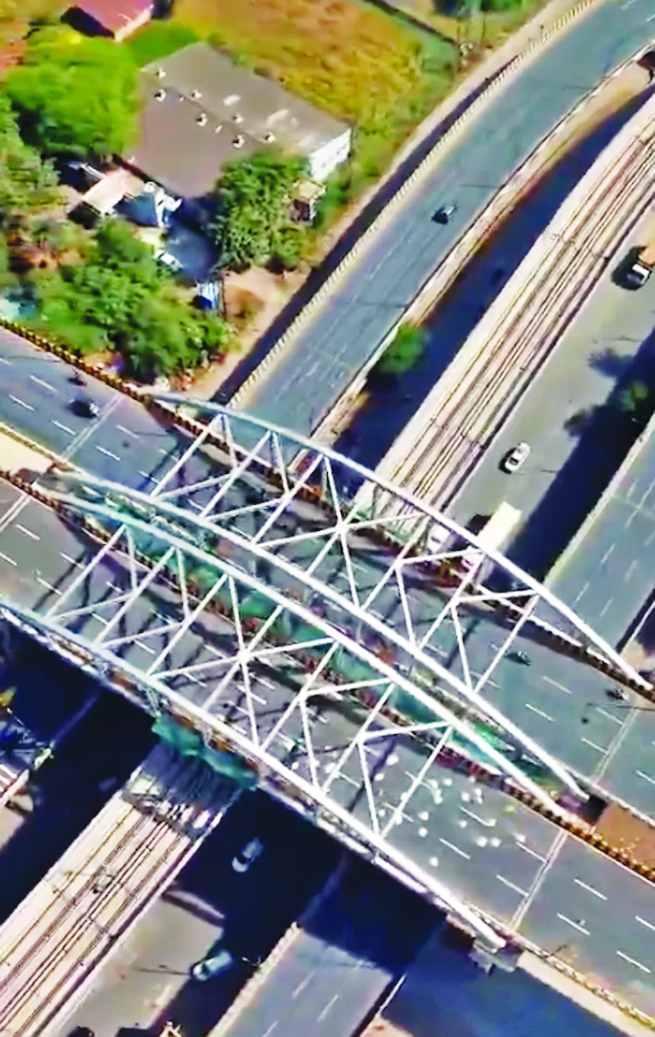 Aerial view of new flyover in Indore inspected by ministers