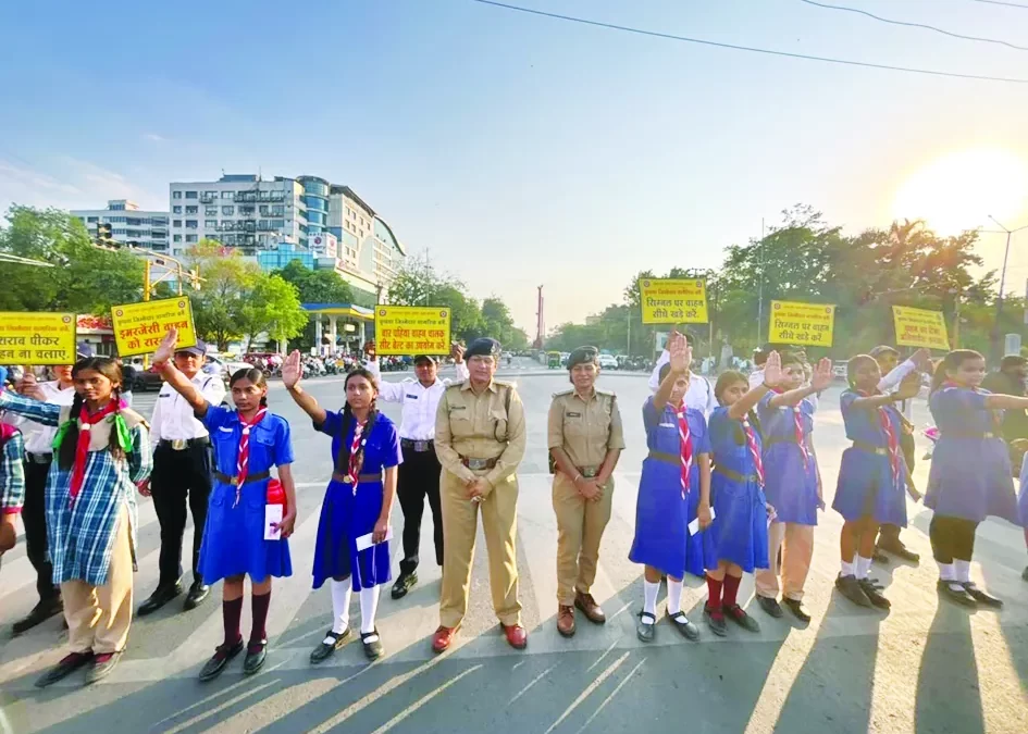 डीसीपी ट्रैफिक ने स्काउट्स गाइड्स कैडेट्स को सराहा…