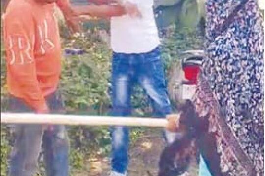 जिस युवती को छेड़ा उसने भी टिकाए डंडे