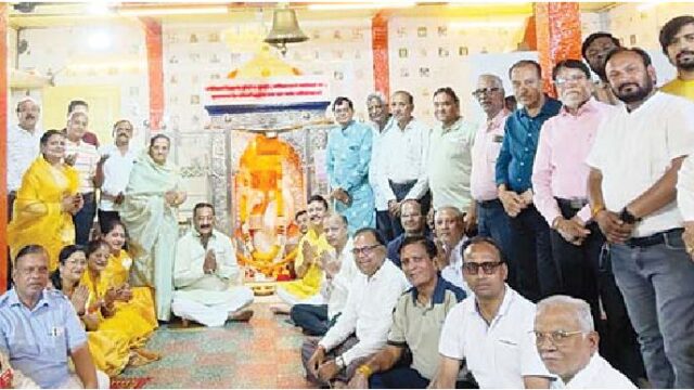 माहेश्वरी कुटुम्ब ने गणेश मंदिरों में पहुंचकर दिया महारास
