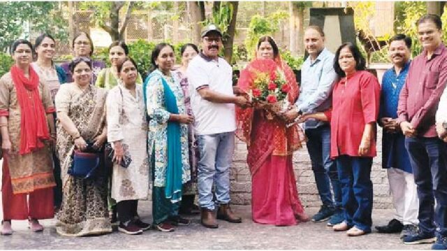 प्राचार्य बबीता हयारण बीईओ बनी तो हुआ स्वागत