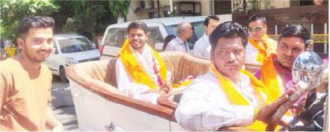 रामद्वारा से निकली भागवत के पहले शोभायात्रा
