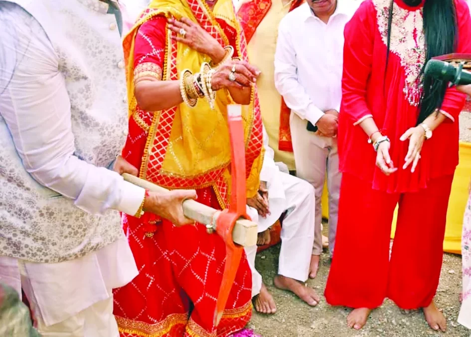 रामबाग की दादावाड़ी में नवनिर्माण का भूमिपूजन