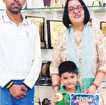 साहू ने स्केटिंग में जीता गोल्ड मेडल