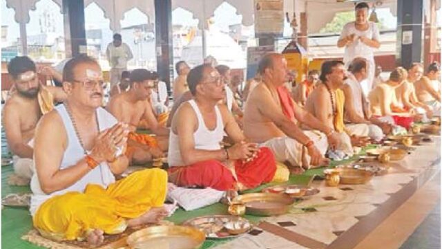 शिवधाम में तर्पण आयोजन