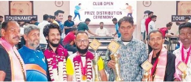 सिंगल कैरम टूर्नामेन्ट का आयोजन